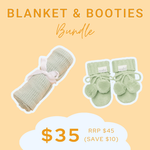 BUNDLE | Blanket & Booties | Green