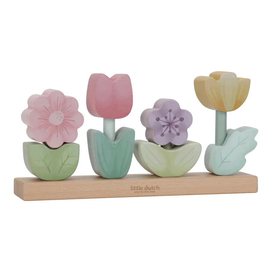 LITTLE DUTCH | Fairy Garden Stacking Flower Puzzle