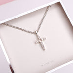 LAUREN HINKLEY | Diamanté Cross Necklace