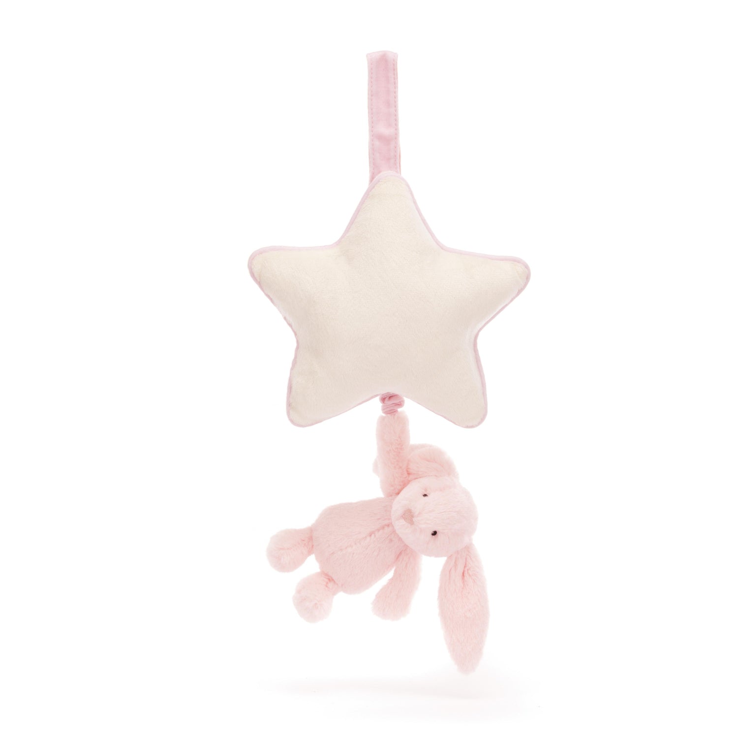 JELLYCAT Baby | Musical Pull | Bashful Bunny Pink