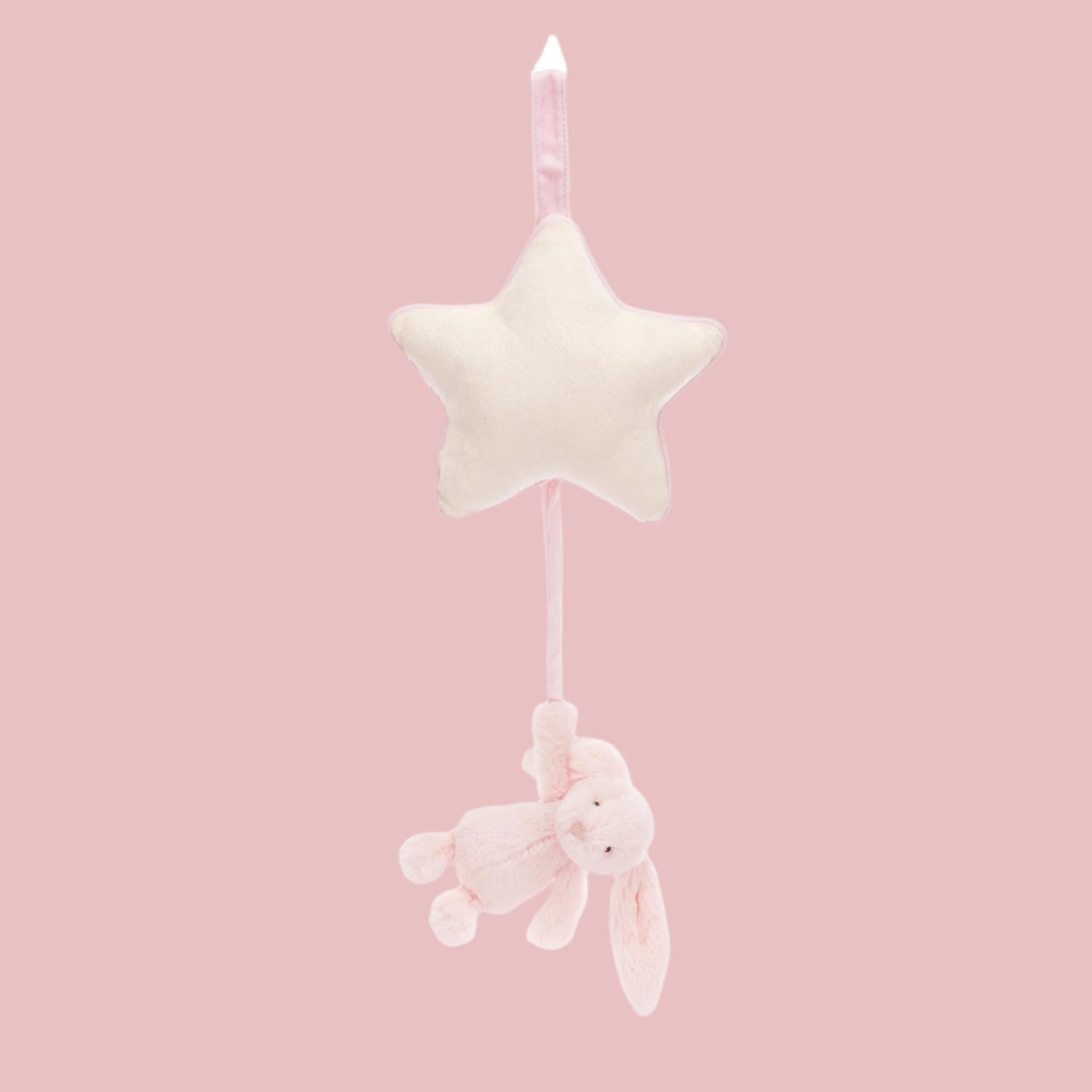 JELLYCAT Baby | Musical Pull | Bashful Bunny Pink