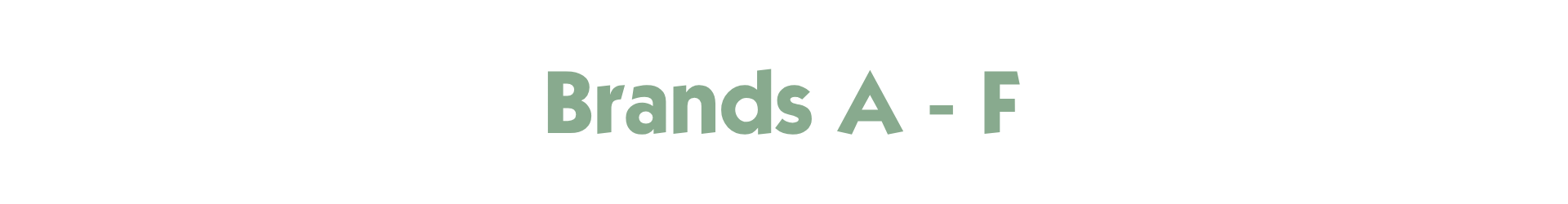 BRANDS | A-F