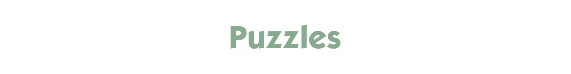 TOYS & BOOKS | Puzzles
