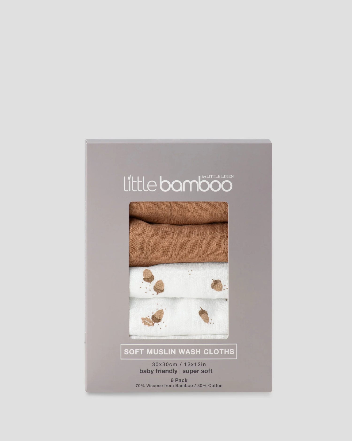 LITTLE BAMBOO | Muslin Washers 6 Pack