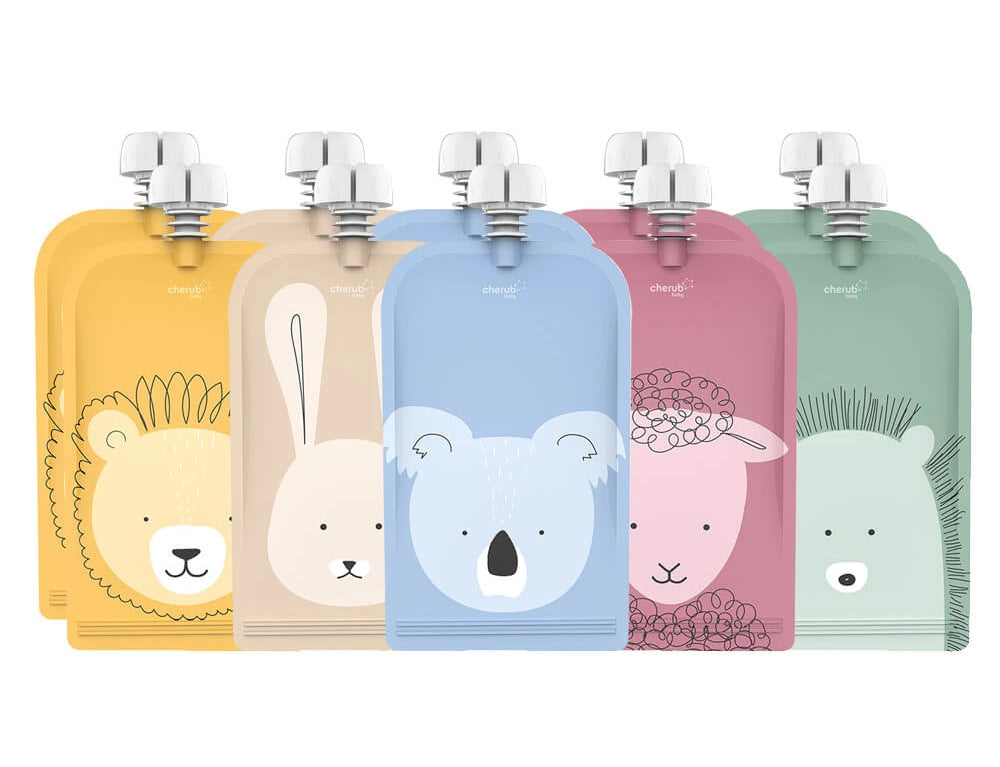 CHERUB BABY | On The Go Reusable Food Pouches | 150ml