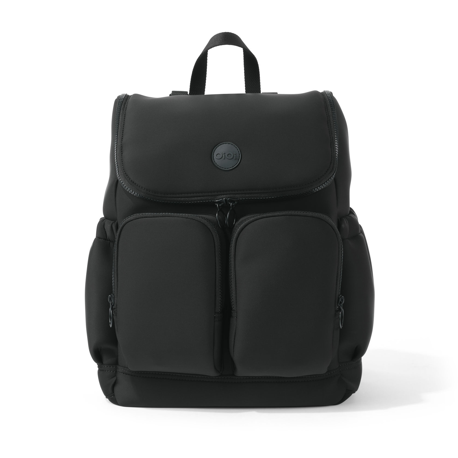 OIOI | Signature Nappy Backpack | Black Neoprene