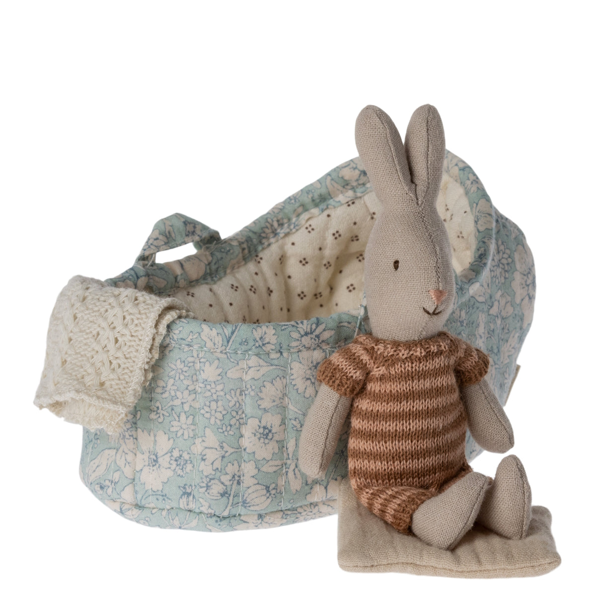 MAILEG | Rabbit in Carry Cot Micro Assorted