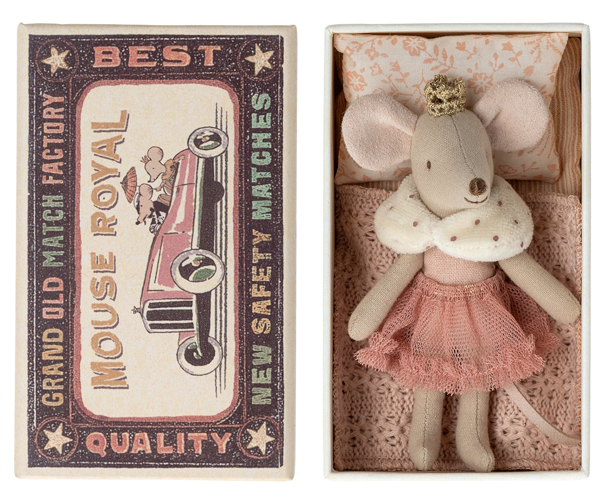 MAILEG | Princess Mouse in Matchbox