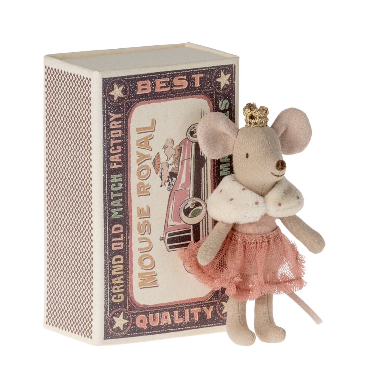 MAILEG | Princess Mouse in Matchbox