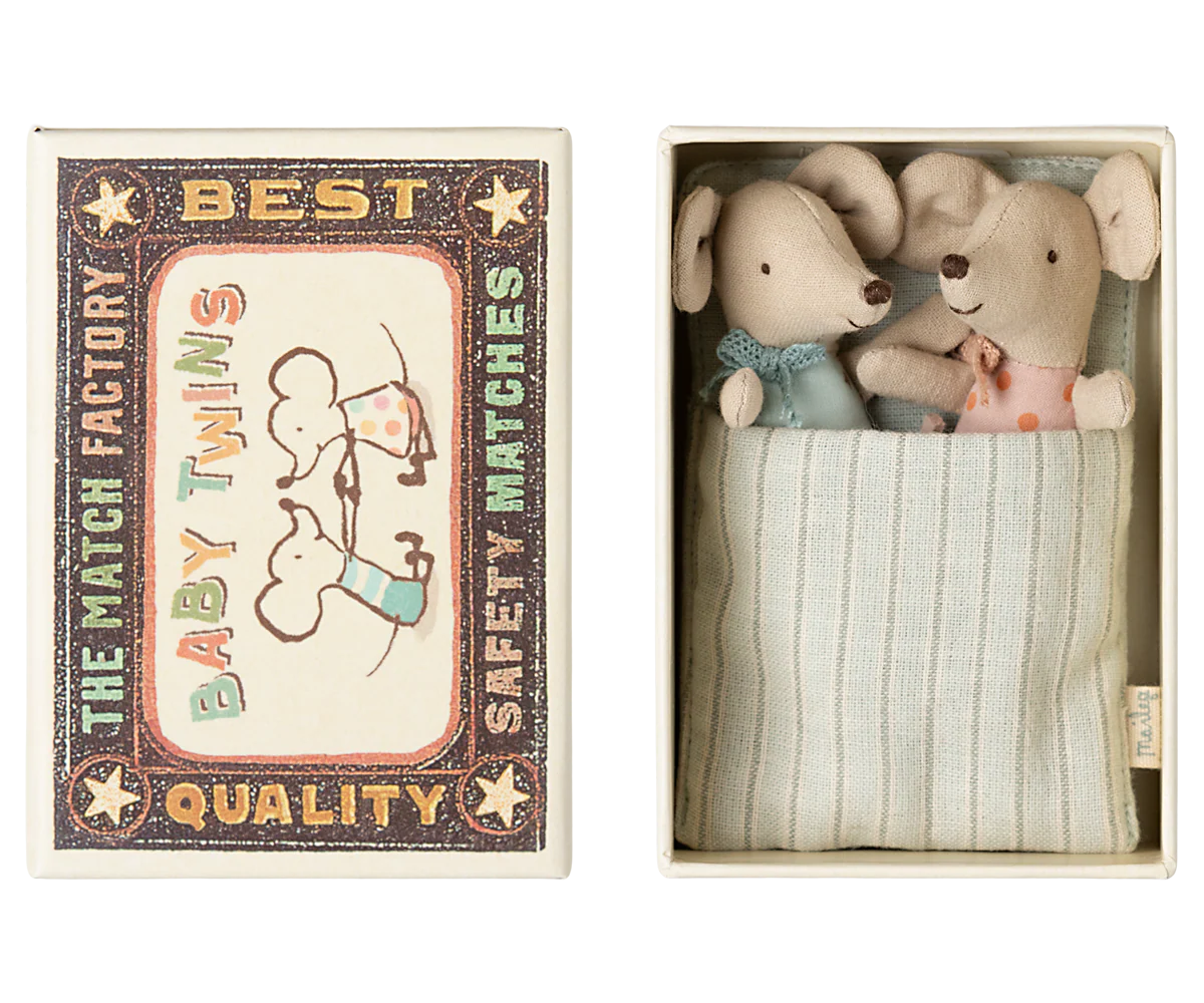MAILEG | Mice Twins Baby in Box