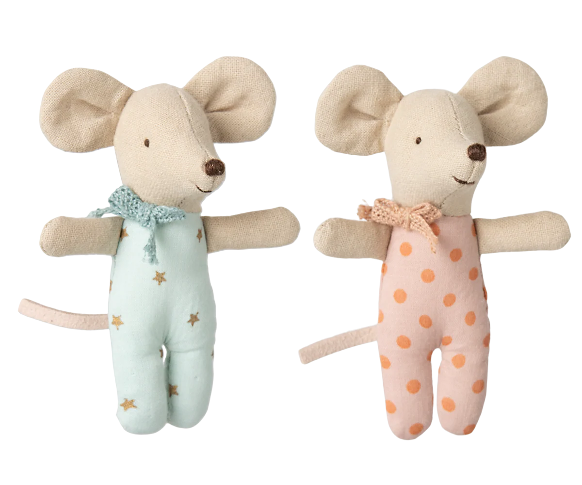 MAILEG | Mice Twins Baby in Box