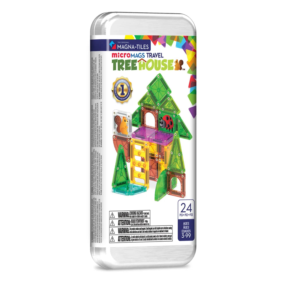 MAGNA TILES | MicroMAGS Tree House Travel Set | 24pc
