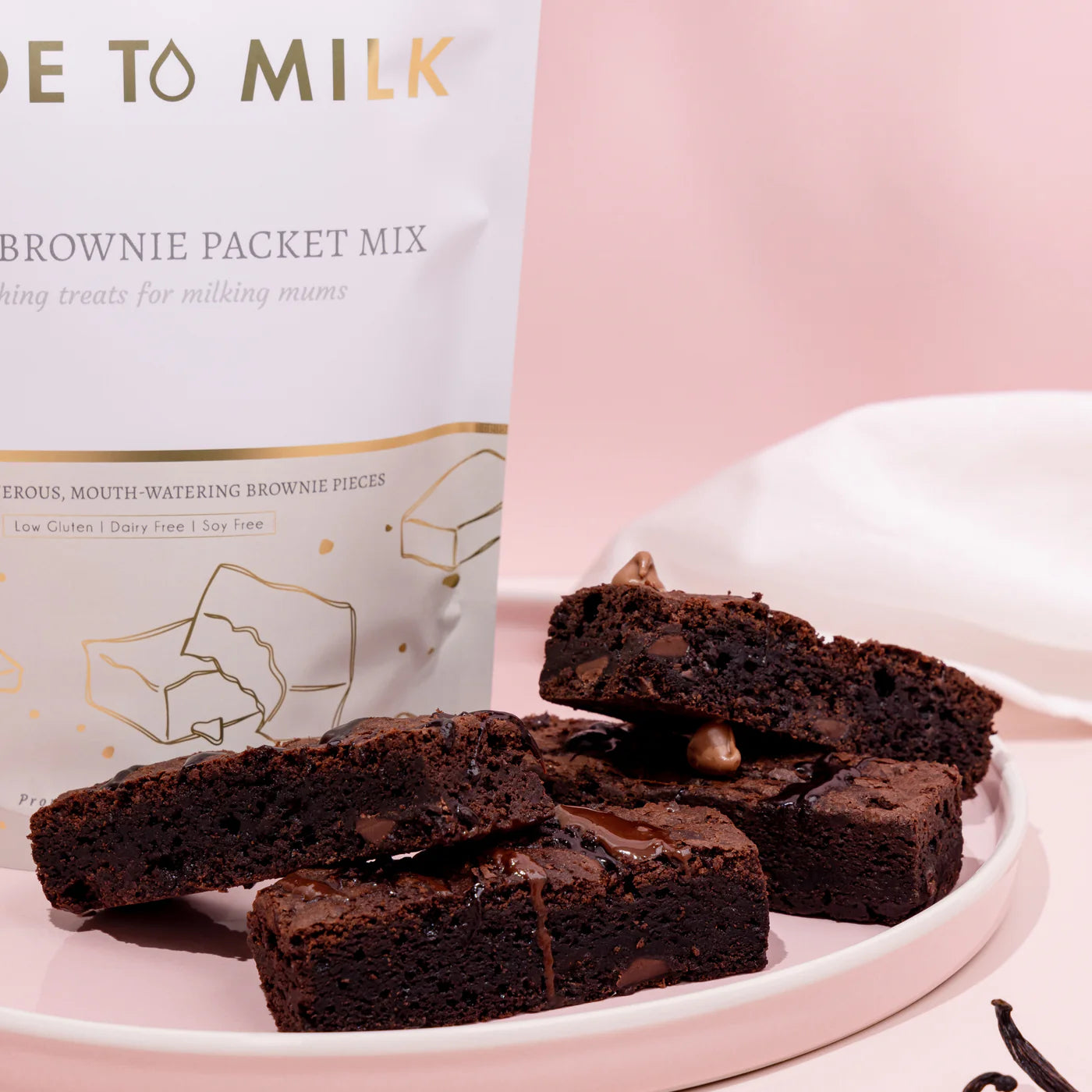 MADE TO MILK | Lactation Low Gluten/Dairy Free Brownie Mix | 500g