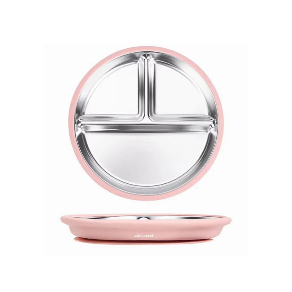 NIBBLE + REST | Stainless Steel and Silicone Suction Plate