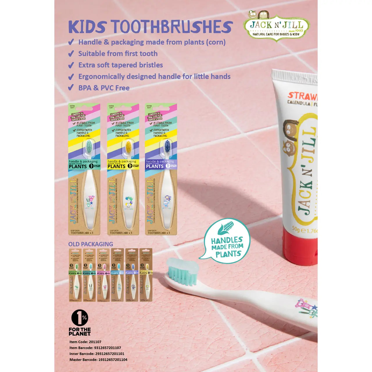 JACK N' JILL | Assorted Kids Toothbrushes