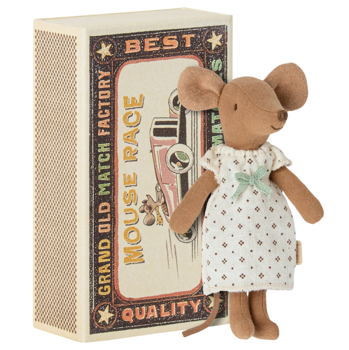 MAILEG | Mouse Big Sister Brown in Box