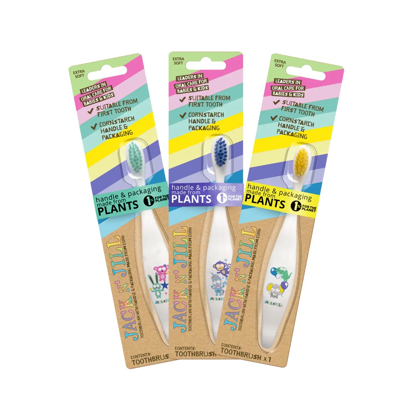 JACK N' JILL | Assorted Kids Toothbrushes