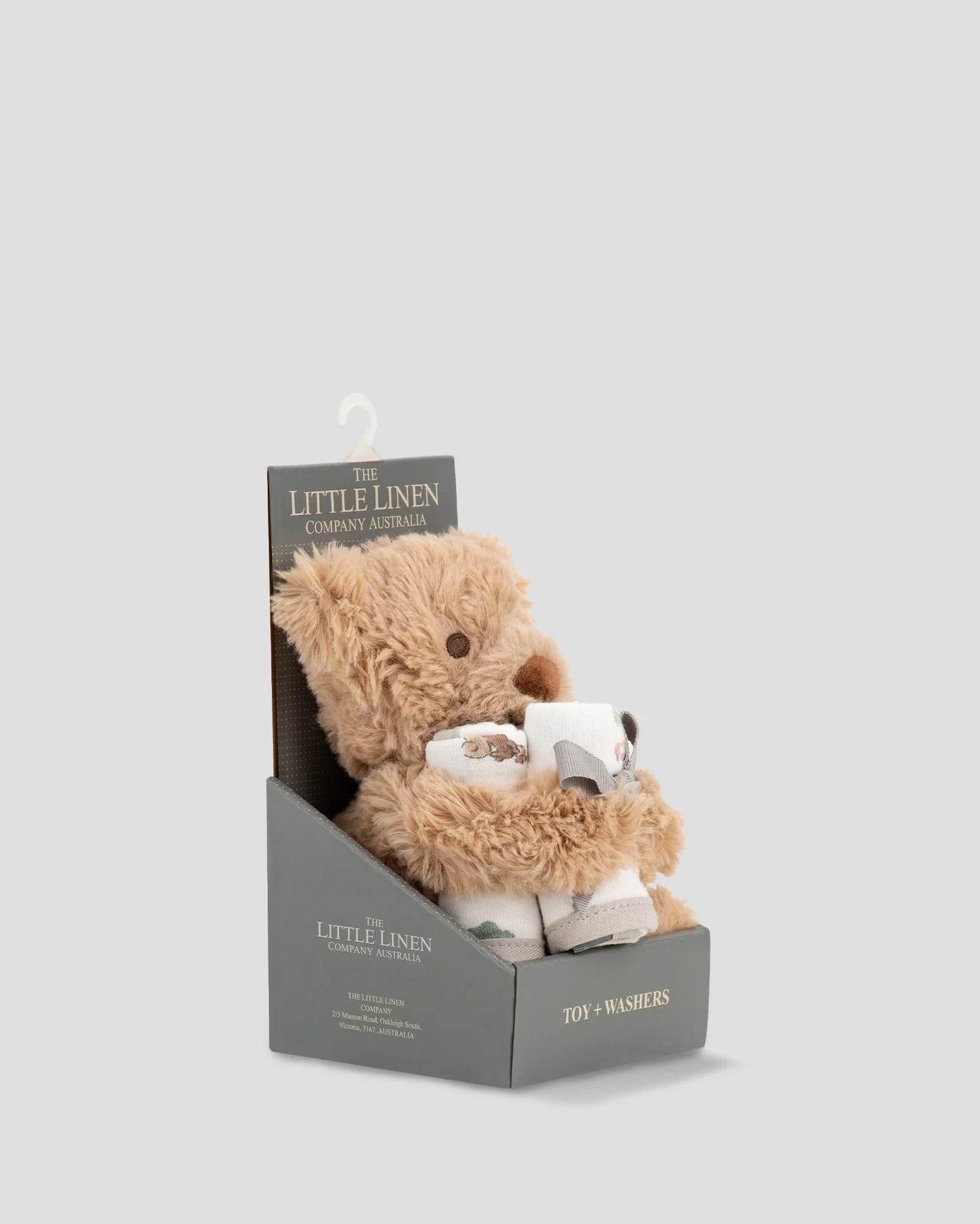 LITTLE LINEN | Plush Toy & Face Washers Gift Set