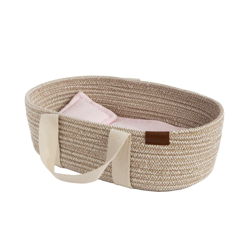 THE LIVING TEXTILES | Cotton Rope Moses Basket