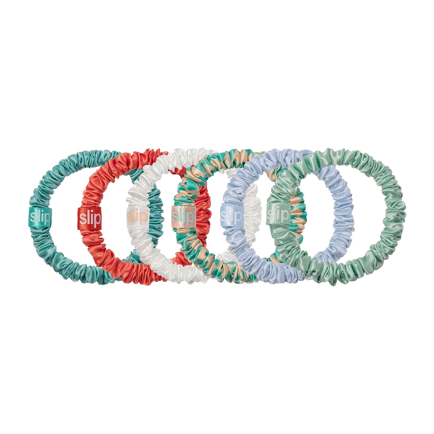 SLIP | Pure Silk Skinny Scrunchies | 6pk