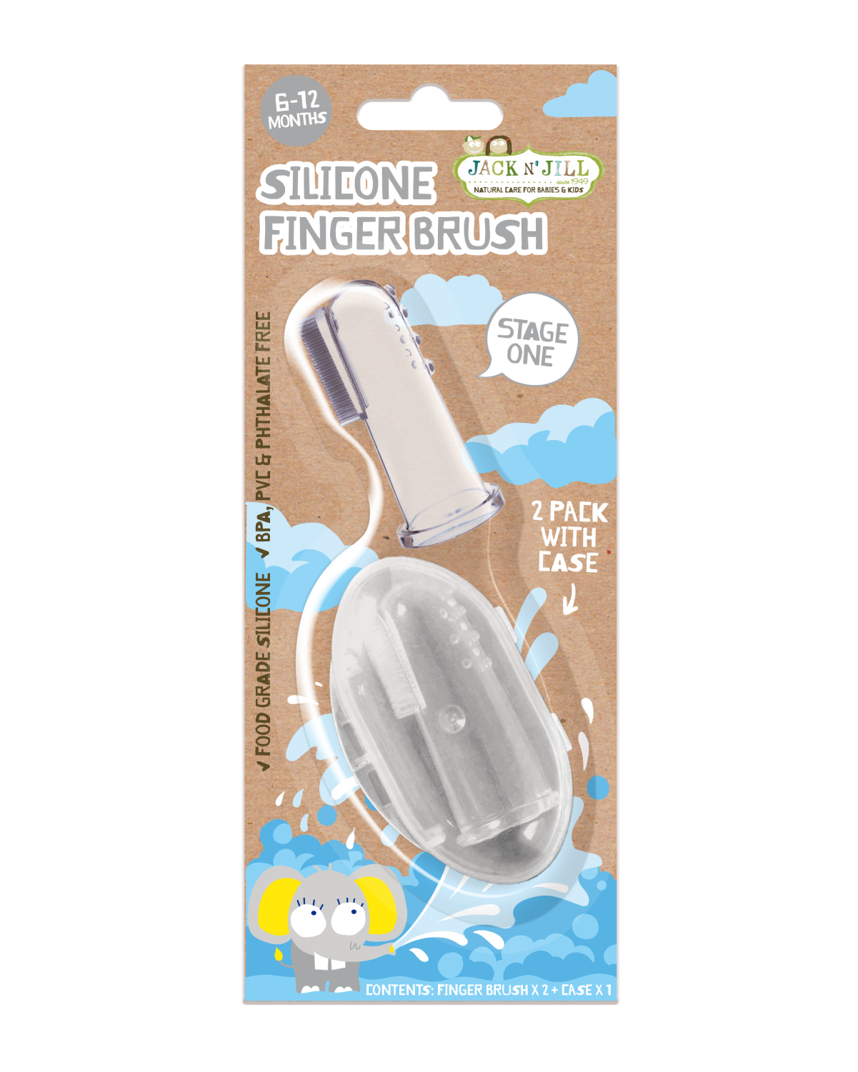 JACK N‘ JILL | Silicone Finger Brush | Stage 1