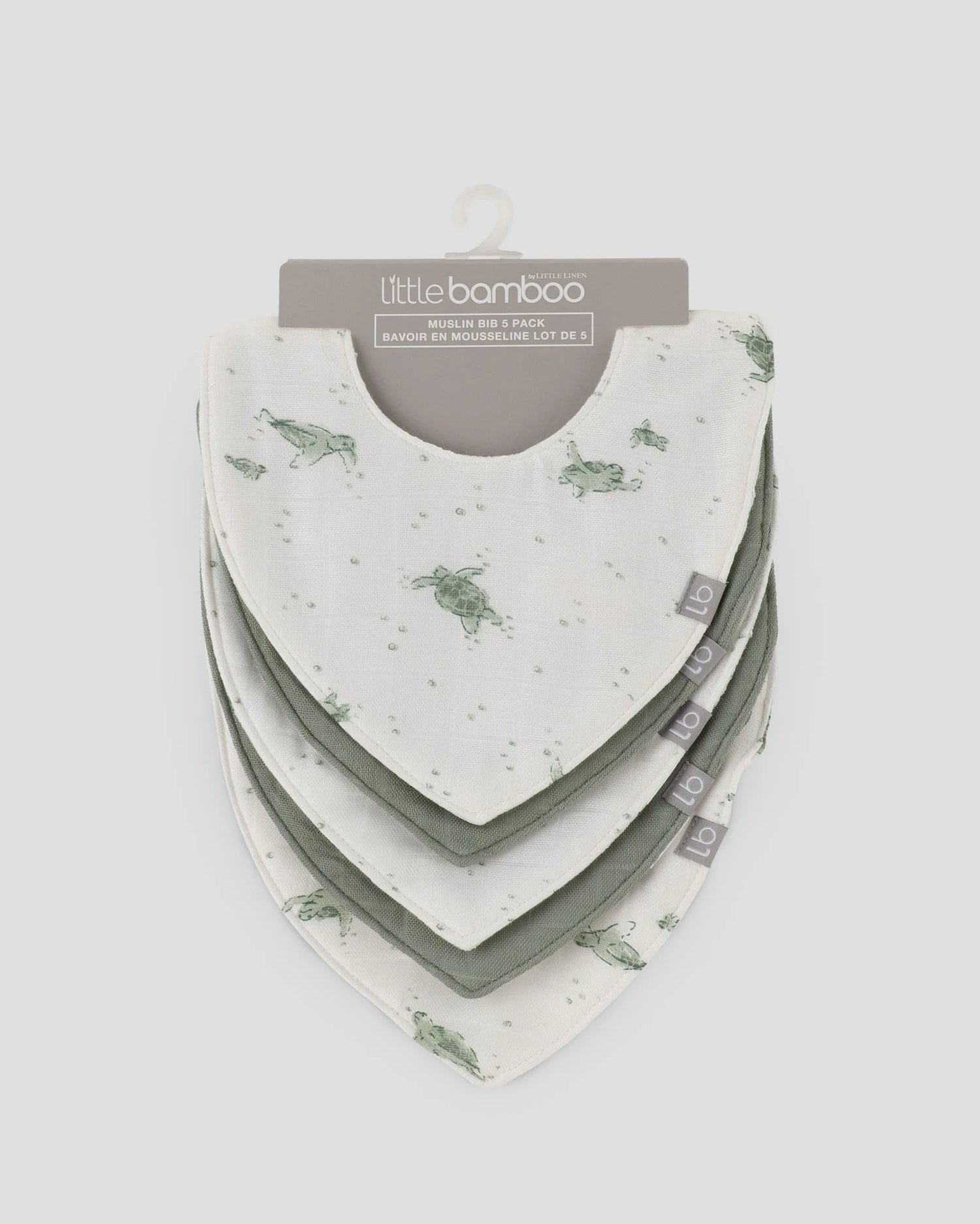 LITTLE BAMBOO | Muslin Bibs 5 Pack