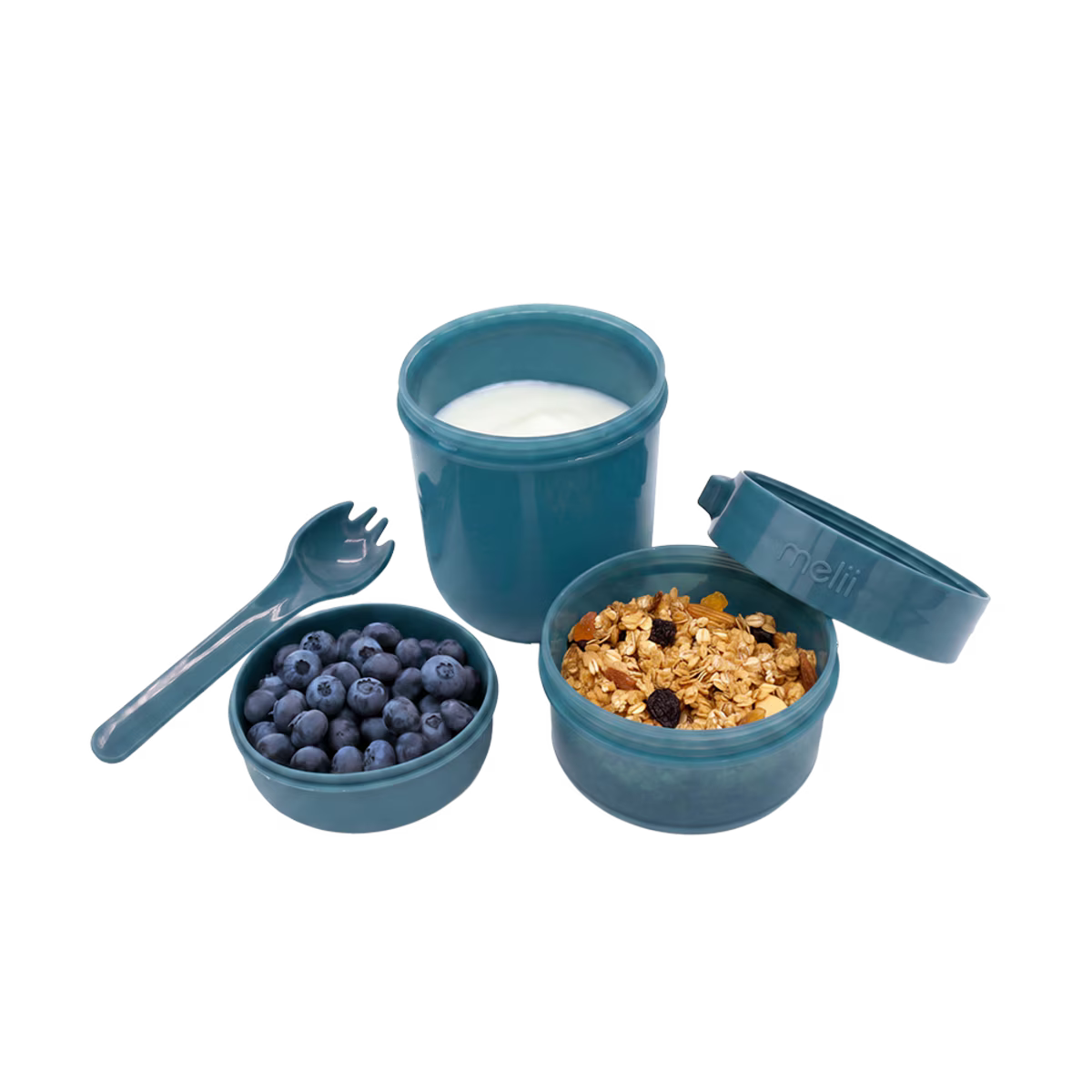 MELII LUXE | Yoghurt & Salad On-the-Go Container with Spoon | 780ml