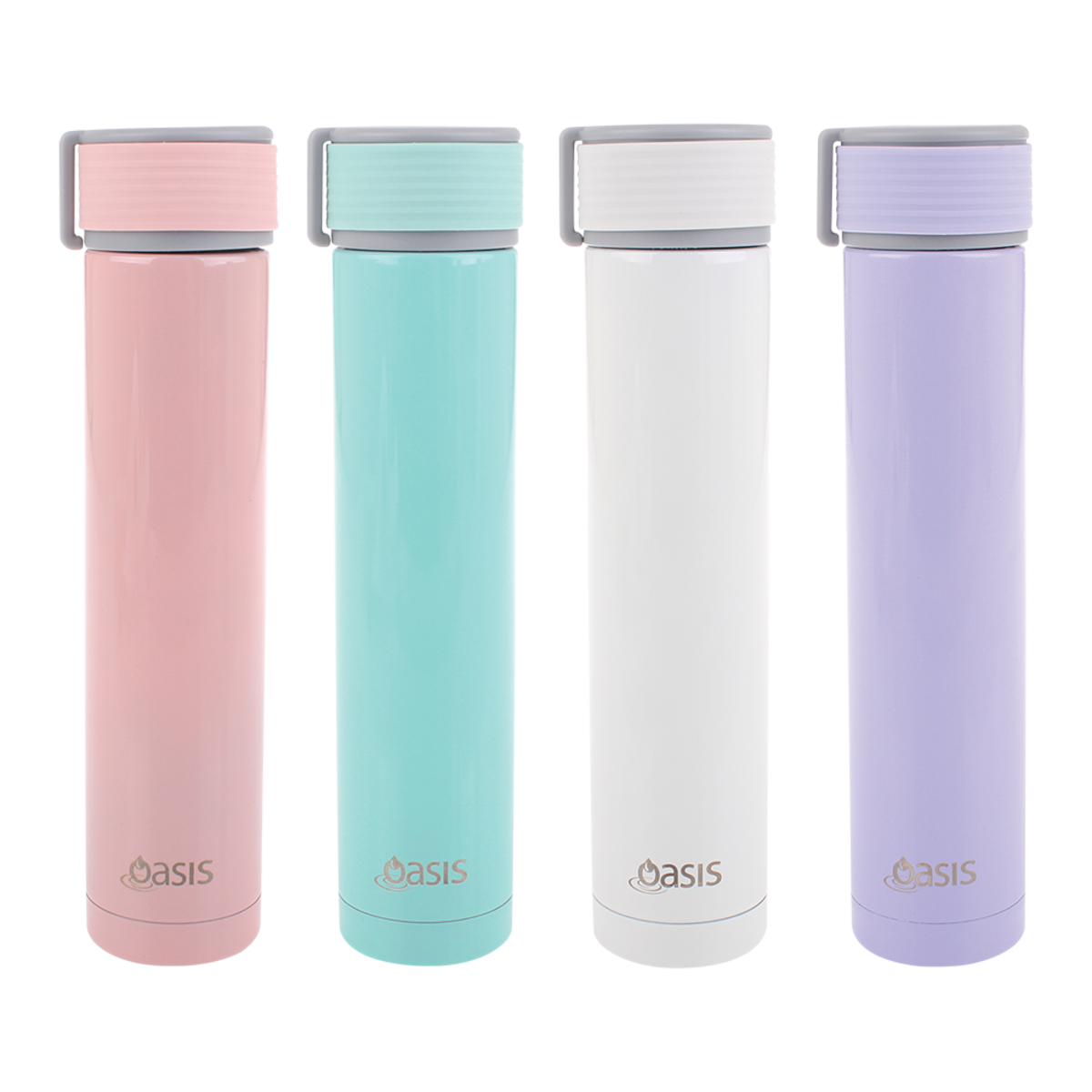 OASIS | 'Skinny Mini' Insulated Drink Bottle | Pastels | 250ml