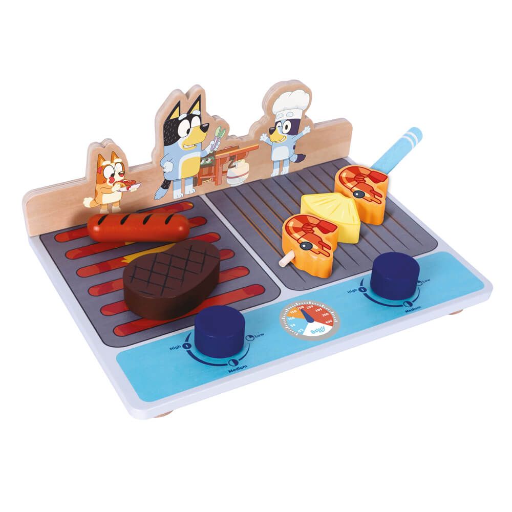 BLUEY | Wooden Tabletop BBQ Set