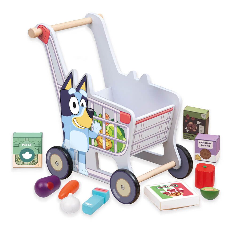 BLUEY | Wooden Shopping Trolley