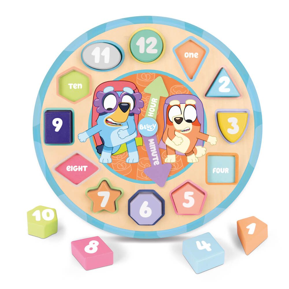 BLUEY | Wooden Puzzle Clock