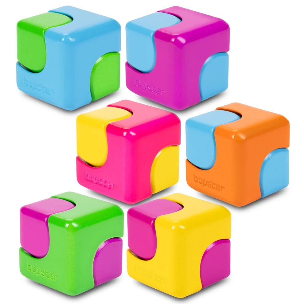 BOPSTER | Neon Fidget Cube Spinner (Assorted)