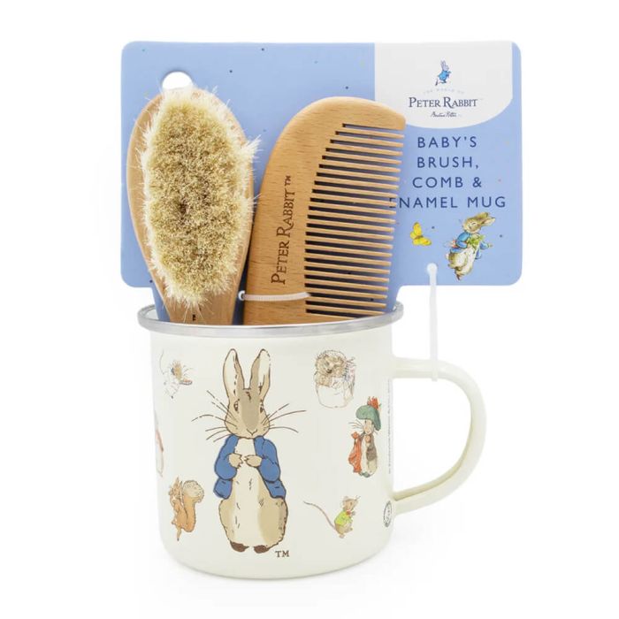 PETER RABBIT | Baby Brush, Comb & Mug Gift Set