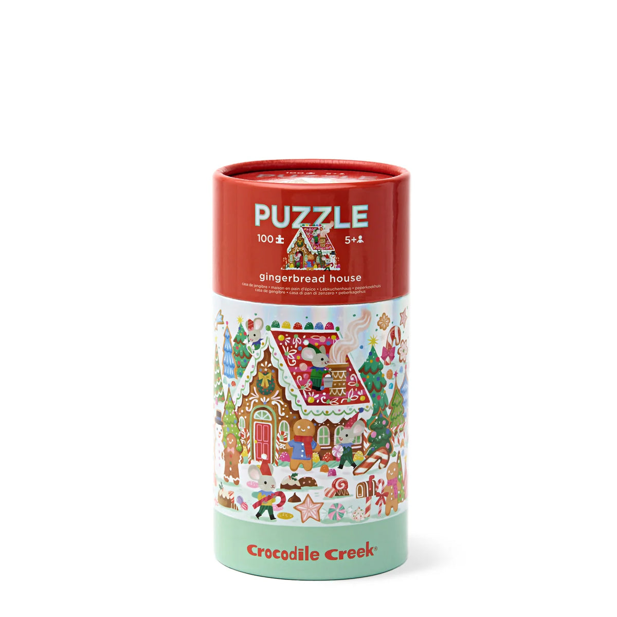 CROCODILE CREEK | Holographic Puzzle 100pc - Gingerbread House