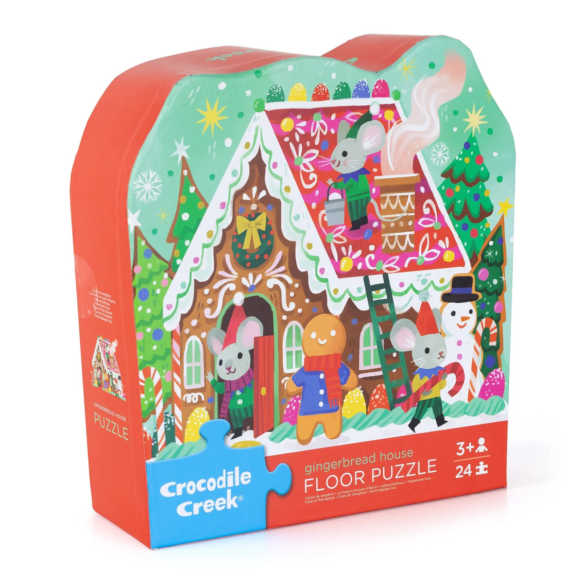 CROCODILE CREEK | Floor Puzzle 24pc - Gingerbread House