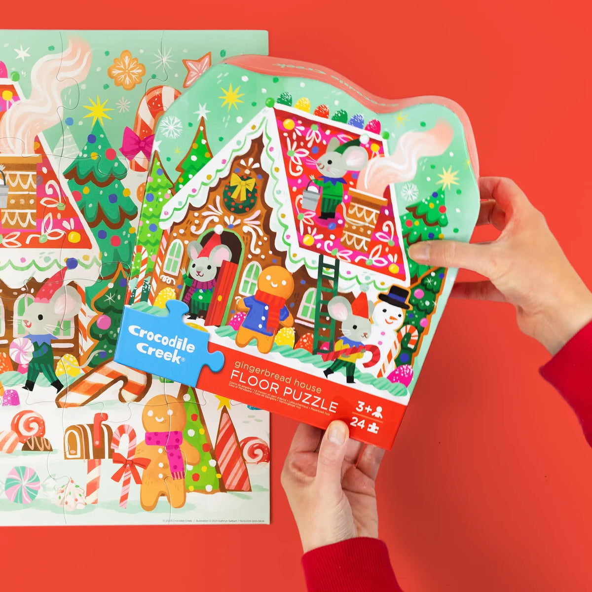 CROCODILE CREEK | Floor Puzzle 24pc - Gingerbread House