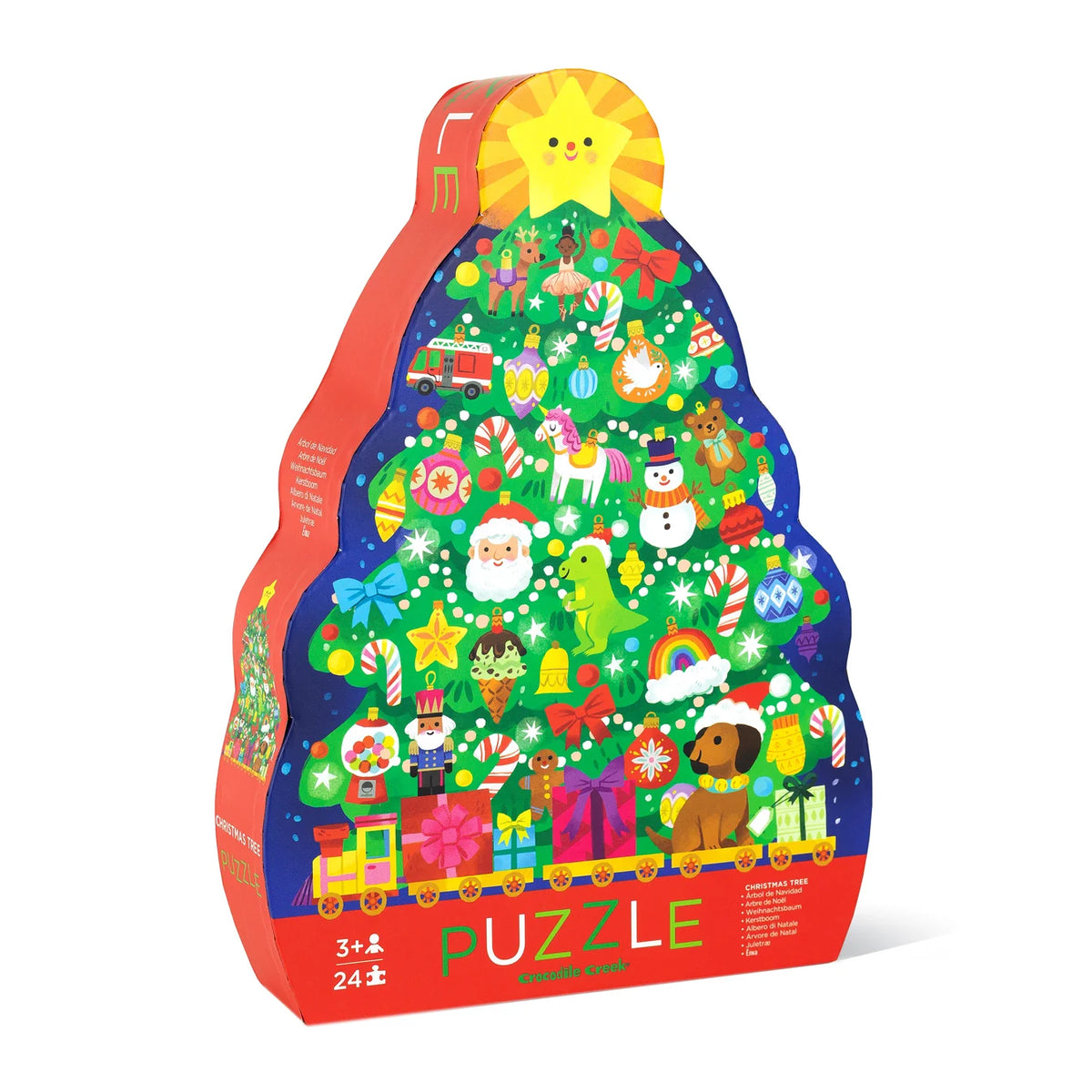 CROCODILE CREEK | Floor Puzzle 24pc - Christmas Tree