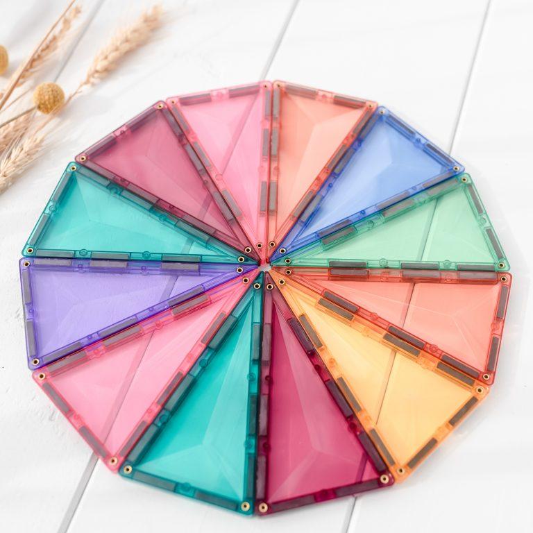 CONNETIX | Pastel Geometry Pack | 40 Pieces