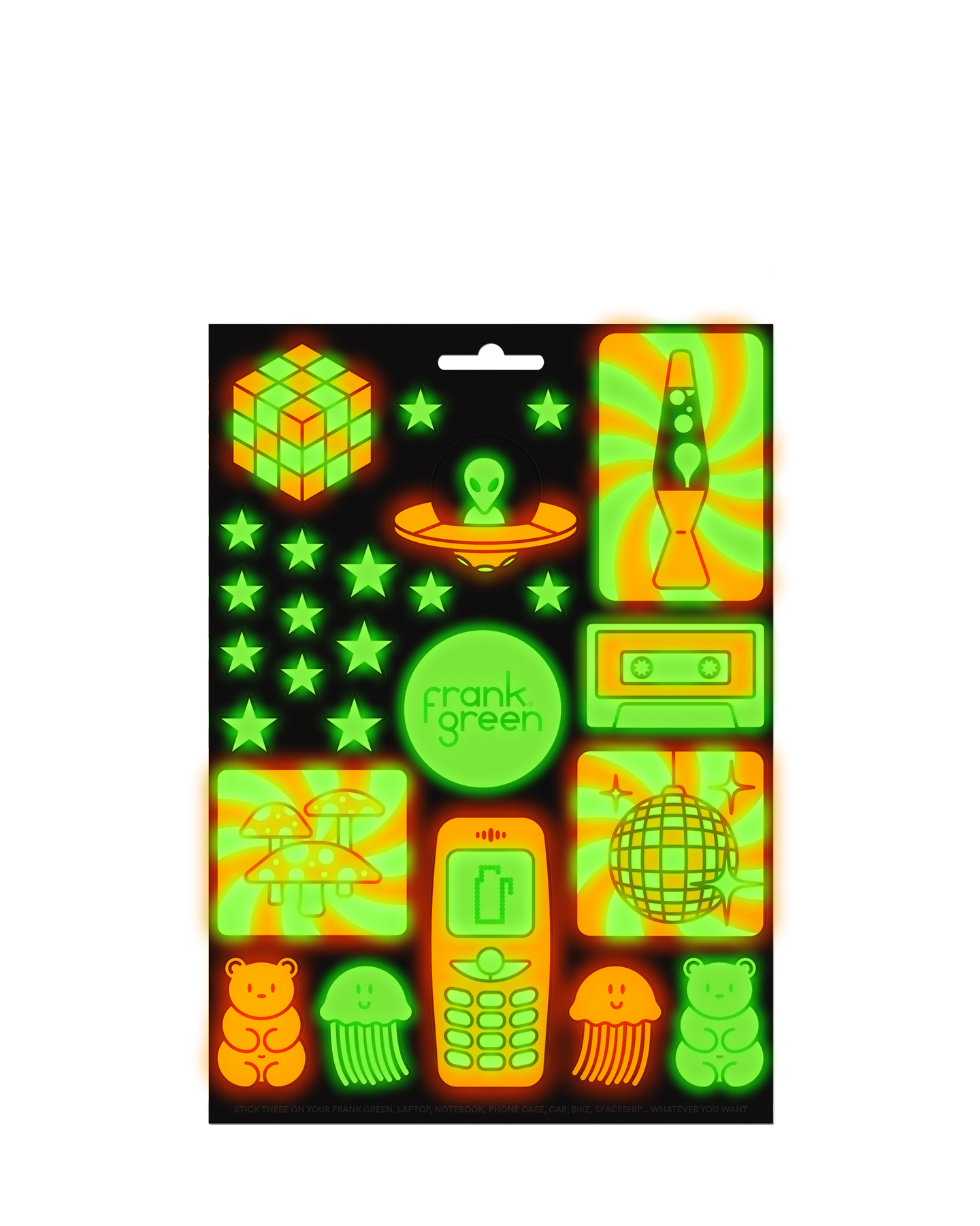 FRANK GREEN | Glow Sticker Sheet