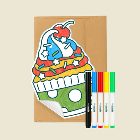 HEY DOODLE | Reusable Greeting Card