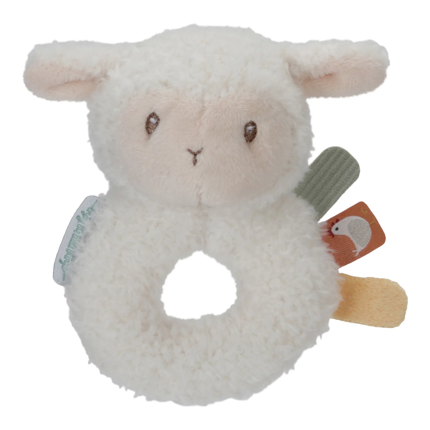 LITTLE DUTCH | Little Farm Soft Ring Rattle Sheep