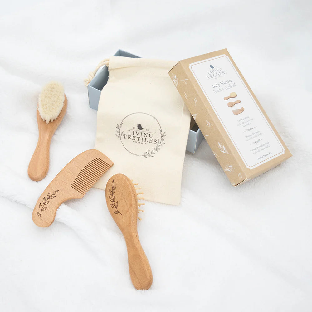 THE LIVING TEXTILES | Baby Brush Set 3pk