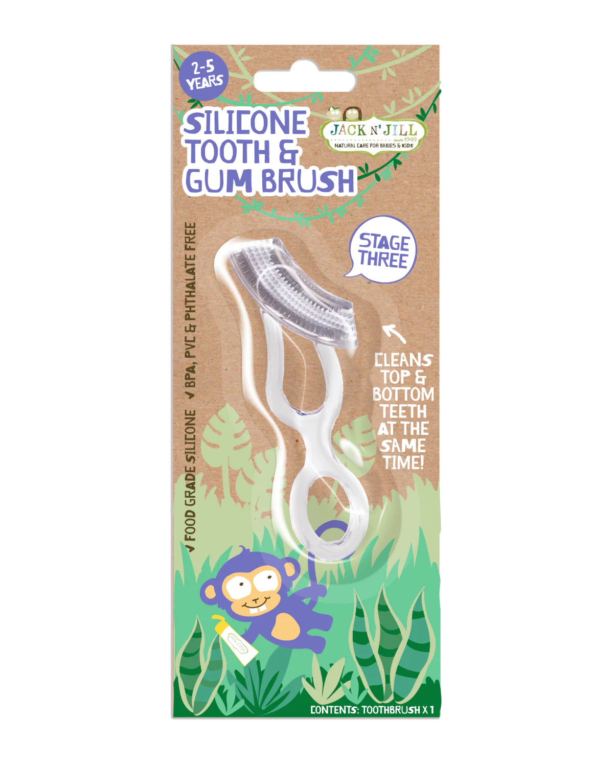 JACK N’ JILL | Silicone Tooth & Gum Brush | Stage 3