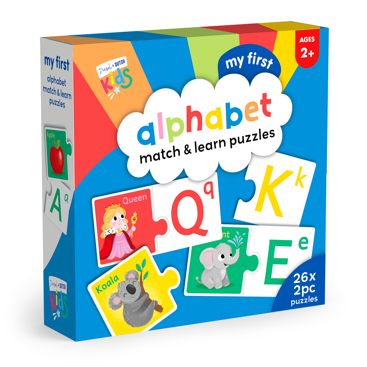 DIESEL & DUTCH | My First 52pc Alphabet Match & Learn Puzzle