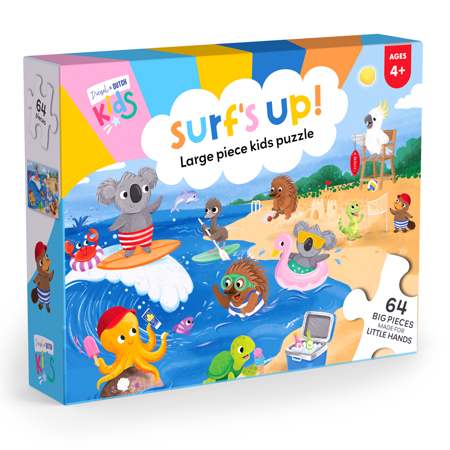 DIESEL & DUTCH | Kids 64pc Jigsaw Puzzle