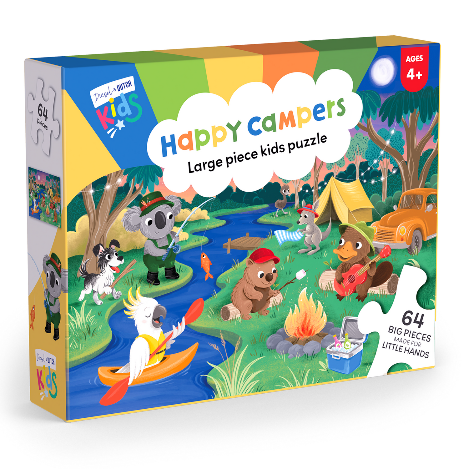 DIESEL & DUTCH | Kids 64pc Jigsaw Puzzle