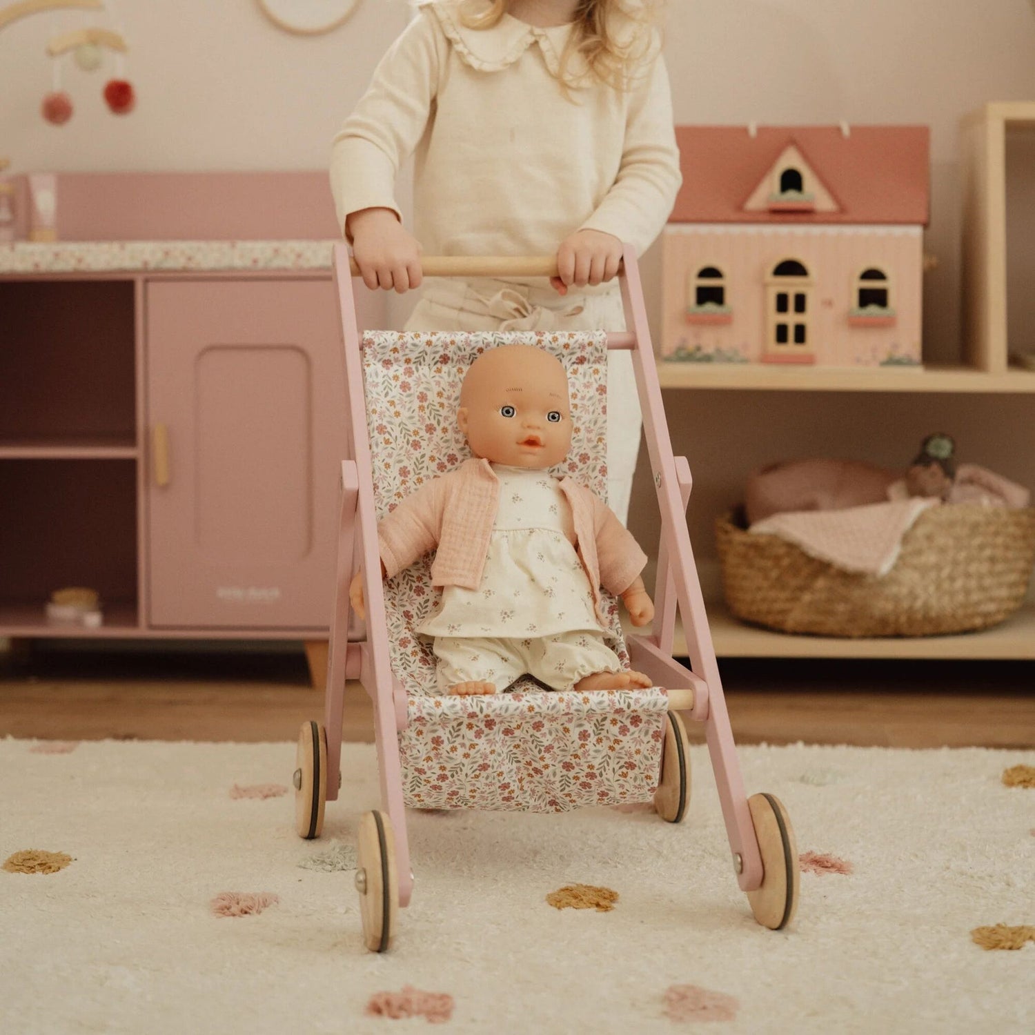 LITTLE DUTCH | Doll Stroller | Pink