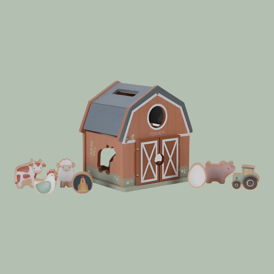 LITTLE DUTCH | Little Farm Shape Sorter