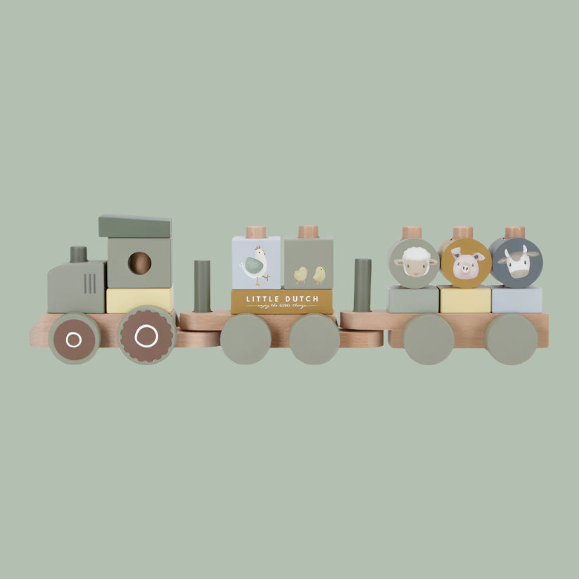 LITTLE DUTCH | Little Farm Stacking Train Tractor