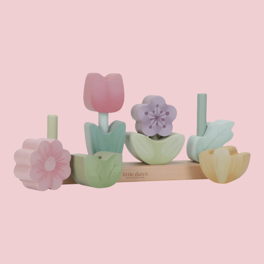 LITTLE DUTCH | Fairy Garden Stacking Flower Puzzle